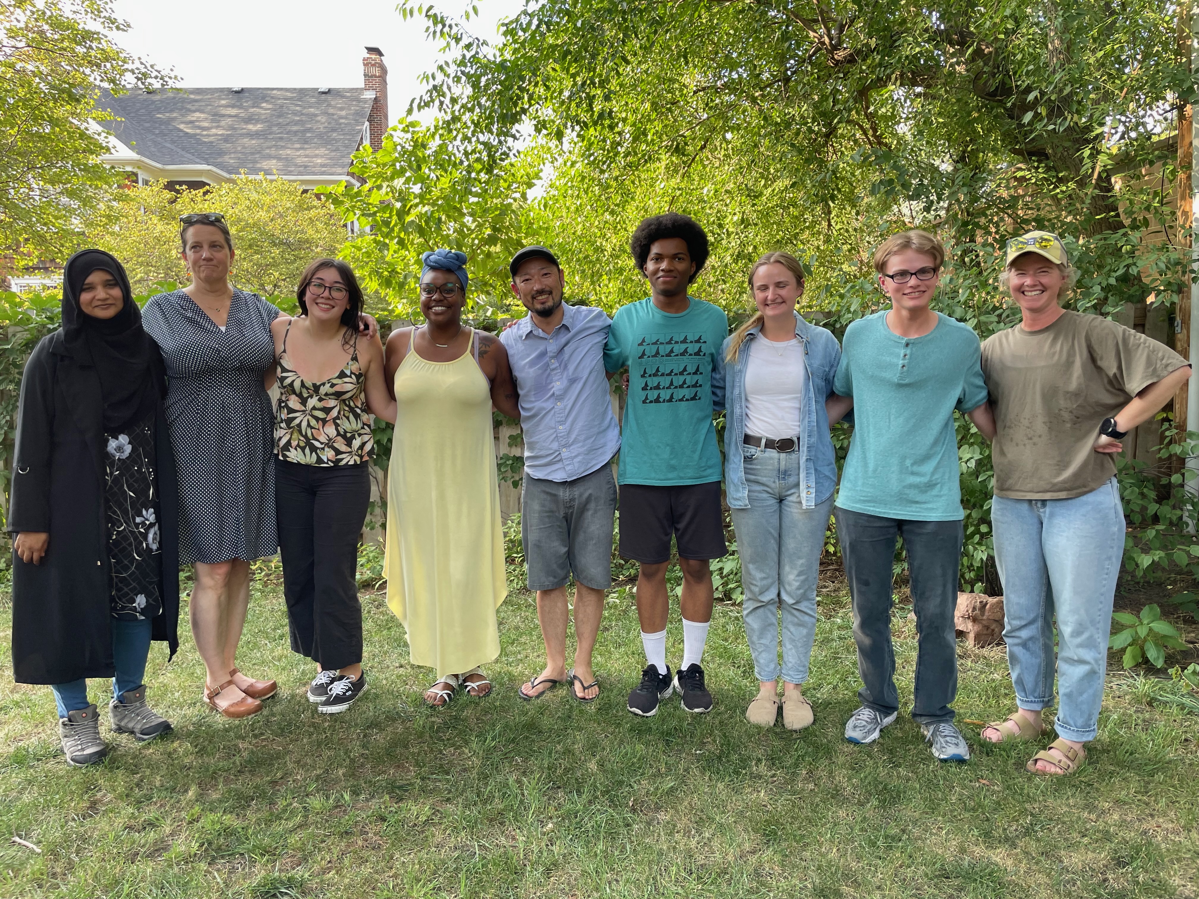 Lab photo Fall 2024: Faiza, Angela, Traysea, Brandy, Dai, Darian, Sarah, Aidan, AJ